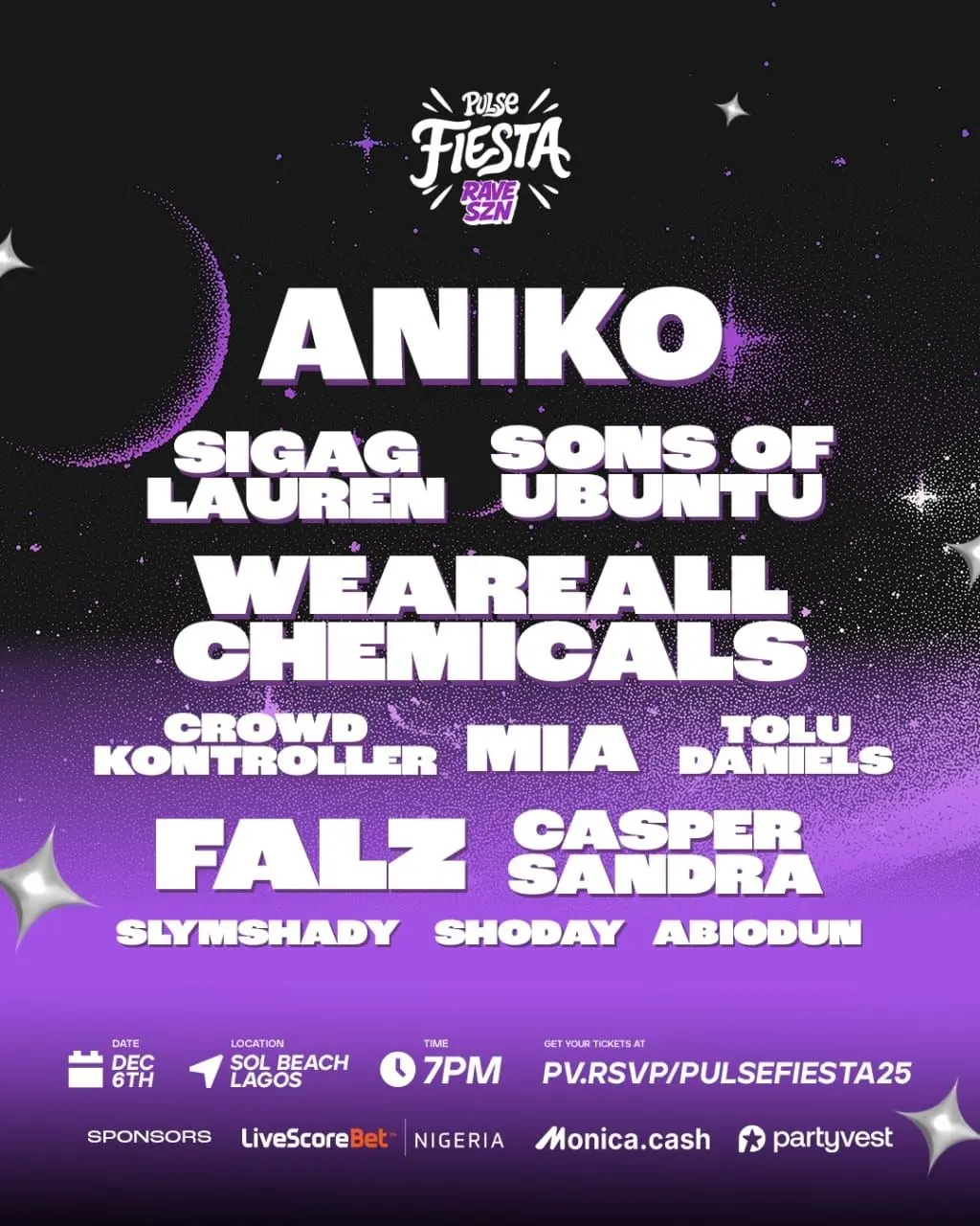 Pulse Fiesta 2025 at Sol Beach Elegushi